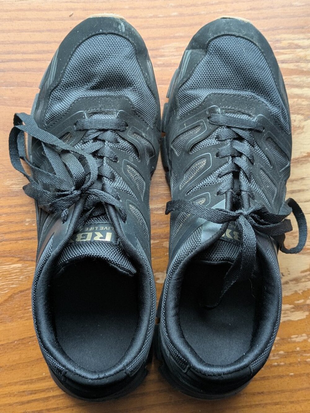 Men's black RBX sneaker tennis shoes